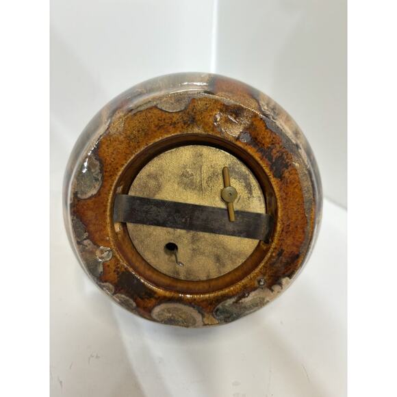 Brush McCoy Pottery 7" inch Decanter Music Box Onyx Glaze FOR PARTS w Stopper - Picture 4 of 8